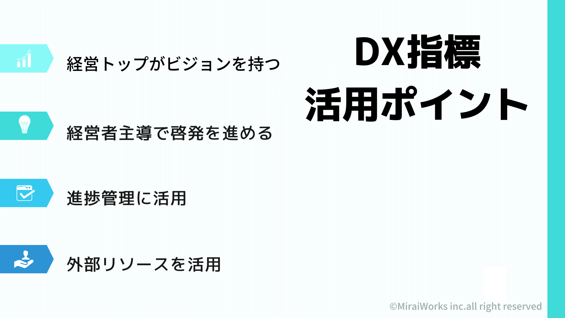 DX推進指標の活用_みらいワークス