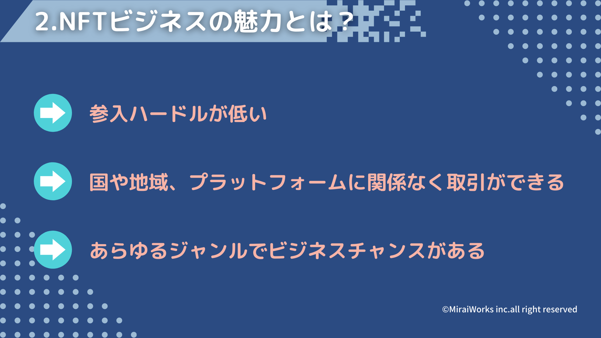 NFTの概要とビジネスモデル_みらいワークス