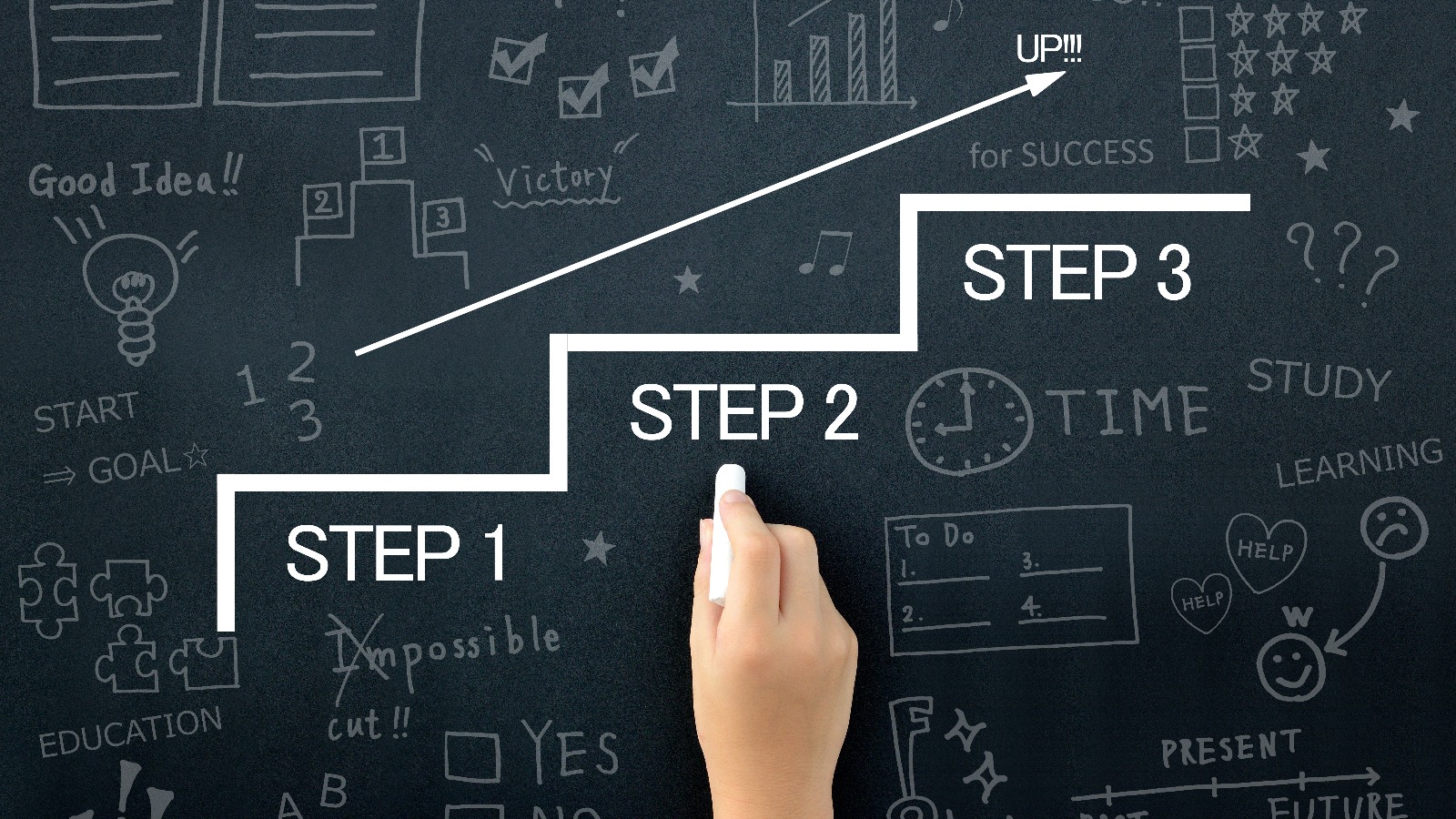 ステップアップするイメージ