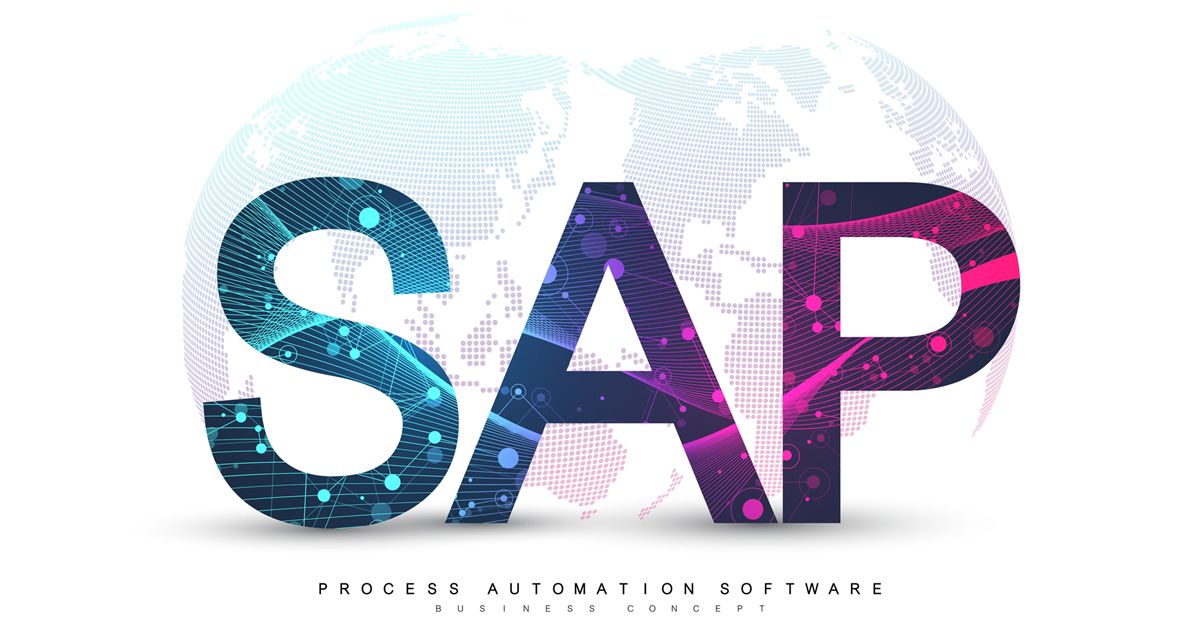SAPのロゴが地球を背景に浮かび上がるグラフィック