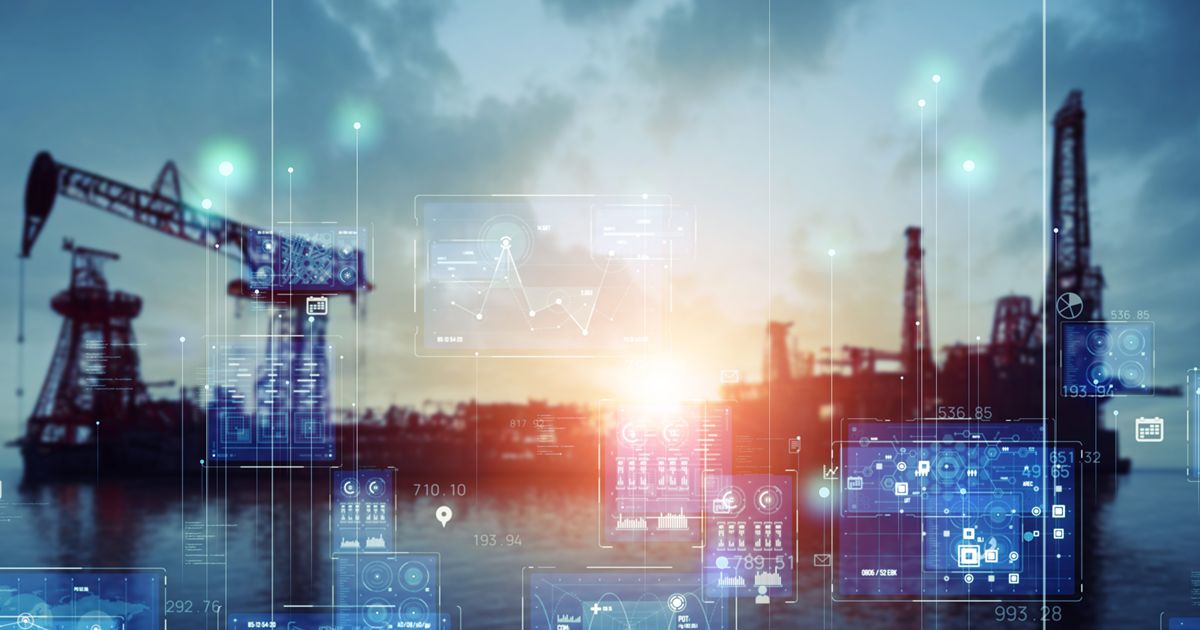 産業用デジタルデータ、グラフが合成された画像